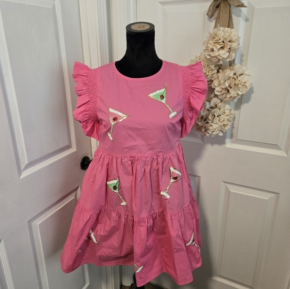 NWT Peach Love Martini Dress - Picture 1 of 4